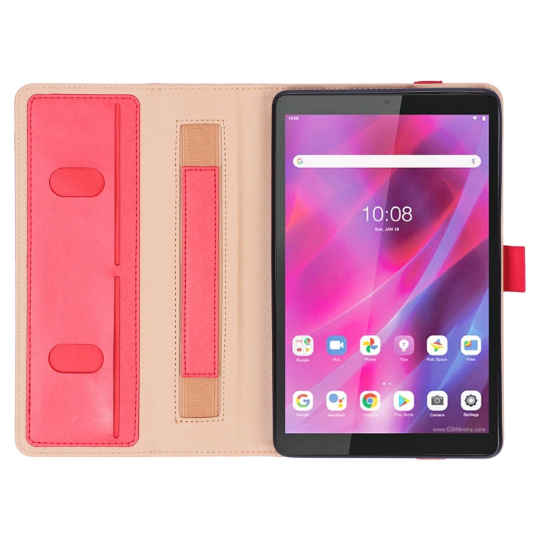 For Lenovo Tab M8 HD TB-8505F / Tab M8 3rd Gen WY-2099 Retro Texture PU Leather Tablet Case with Card Slots & Hand Strap