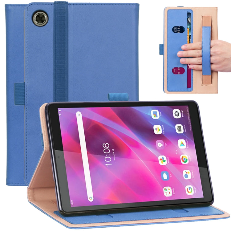 For Lenovo Tab M8 HD TB-8505F / Tab M8 3rd Gen WY-2099 Retro Texture PU Leather Tablet Case with Card Slots & Hand Strap