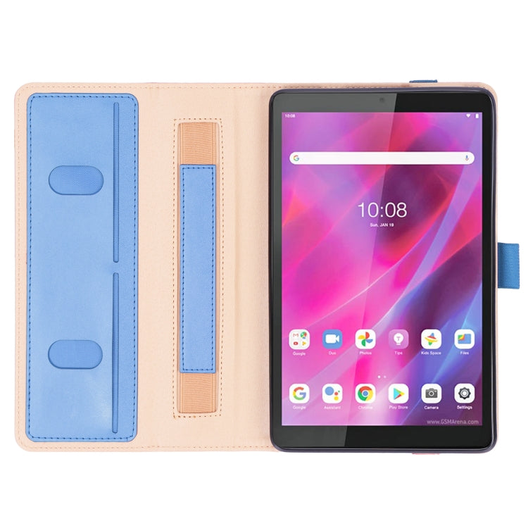 For Lenovo Tab M8 HD TB-8505F / Tab M8 3rd Gen WY-2099 Retro Texture PU Leather Tablet Case with Card Slots & Hand Strap