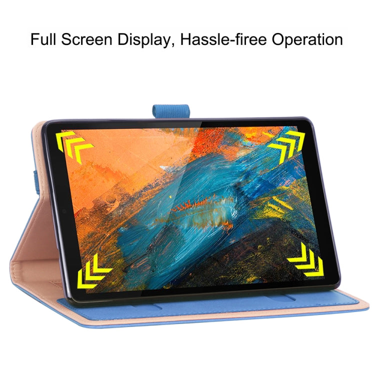 For Lenovo Tab M8 HD TB-8505F / Tab M8 3rd Gen WY-2099 Retro Texture PU Leather Tablet Case with Card Slots & Hand Strap