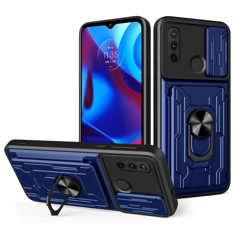 For Motorola G Pure Sliding Camshield Card Phone Case