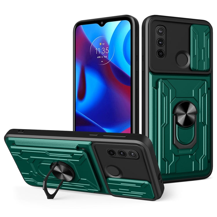 For Motorola G Pure Sliding Camshield Card Phone Case