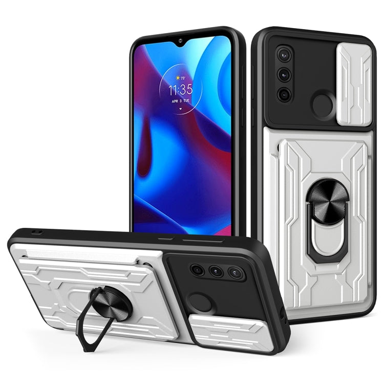 For Motorola G Pure Sliding Camshield Card Phone Case