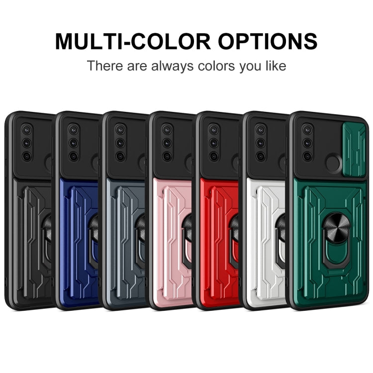 For Motorola G Pure Sliding Camshield Card Phone Case