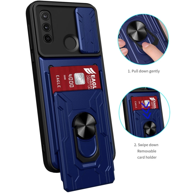 For Motorola G Pure Sliding Camshield Card Phone Case