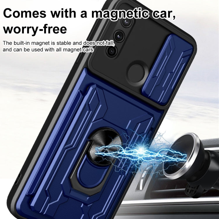 For Motorola G Pure Sliding Camshield Card Phone Case