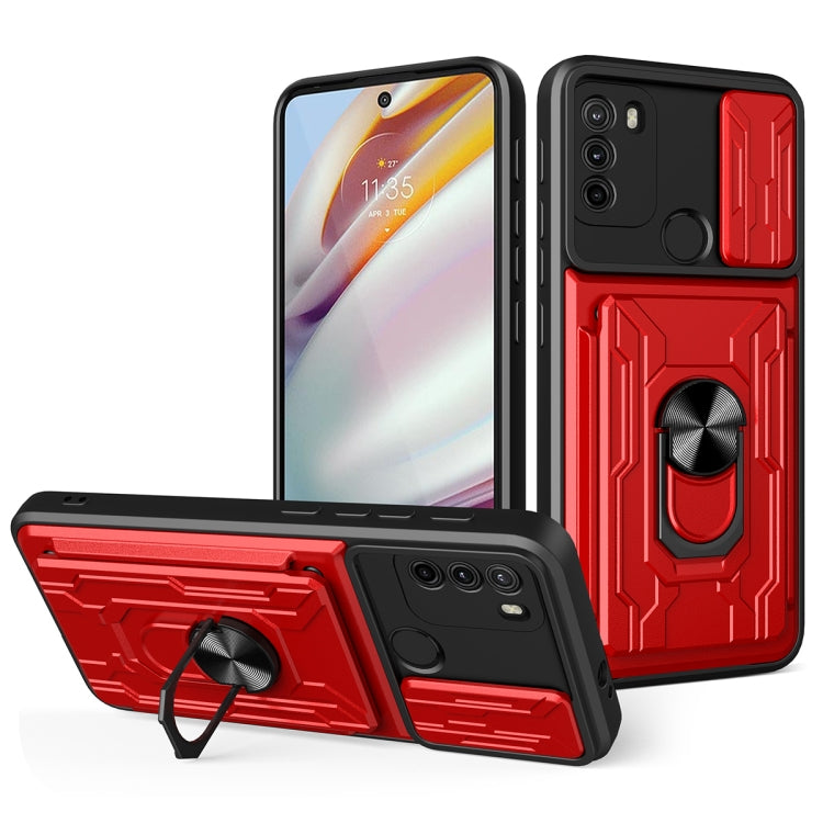 For Motorola Moto G60 Sliding Camshield Card Phone Case