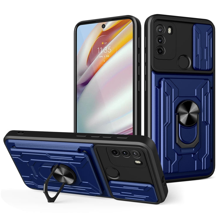 For Motorola Moto G60 Sliding Camshield Card Phone Case