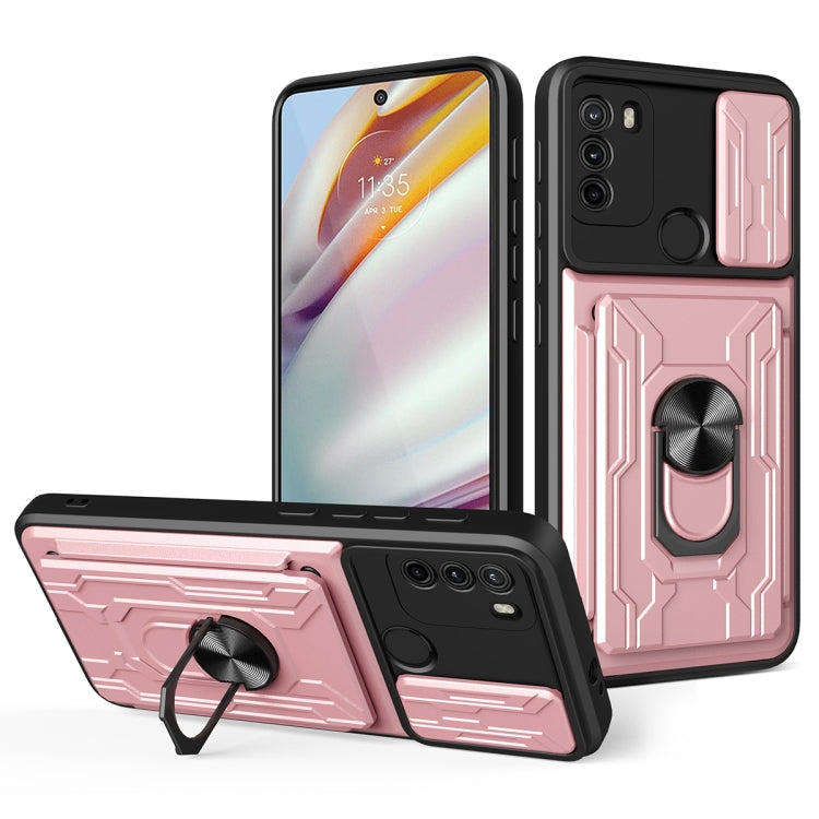 For Motorola Moto G60 Sliding Camshield Card Phone Case