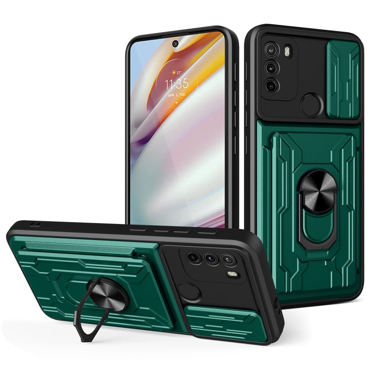 For Motorola Moto G60 Sliding Camshield Card Phone Case