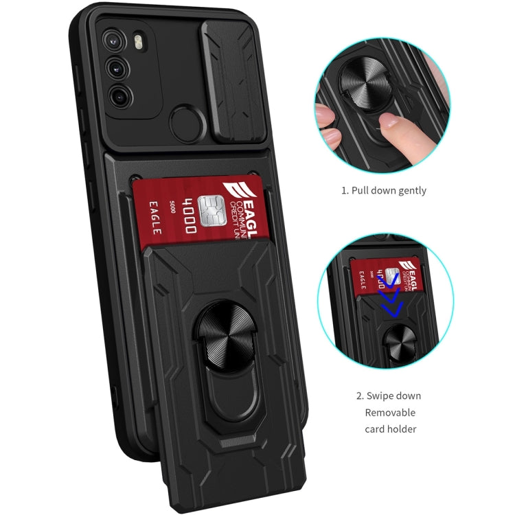 For Motorola Moto G60 Sliding Camshield Card Phone Case