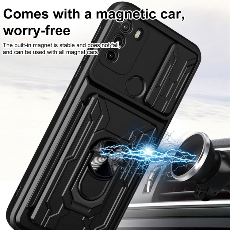 For Motorola Moto G60 Sliding Camshield Card Phone Case