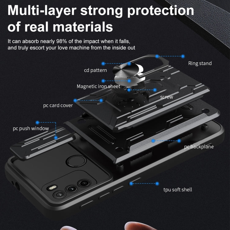 For Motorola Moto G60 Sliding Camshield Card Phone Case