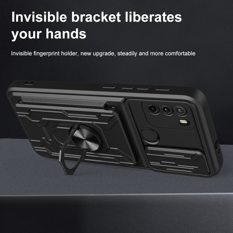 For Motorola Moto G60 Sliding Camshield Card Phone Case