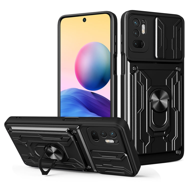 For Xiaomi Redmi Note 10 5G Sliding Camshield Card Phone Case