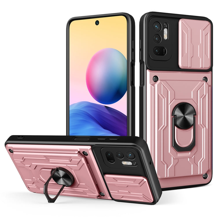For Xiaomi Redmi Note 10 5G Sliding Camshield Card Phone Case