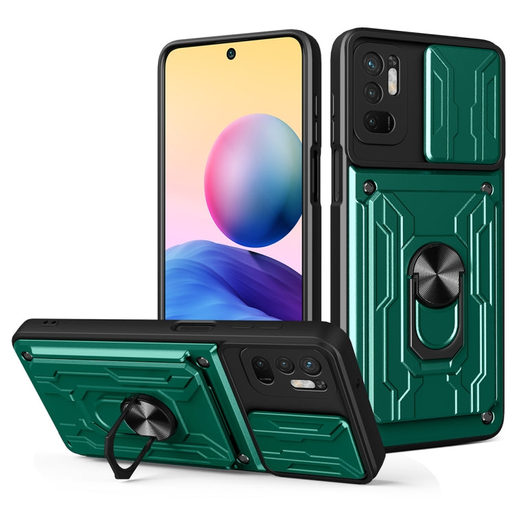 For Xiaomi Redmi Note 10 5G Sliding Camshield Card Phone Case