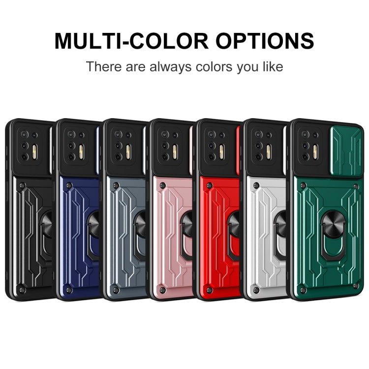 For Motorola Moto G9 Plus Sliding Camshield Card Phone Case