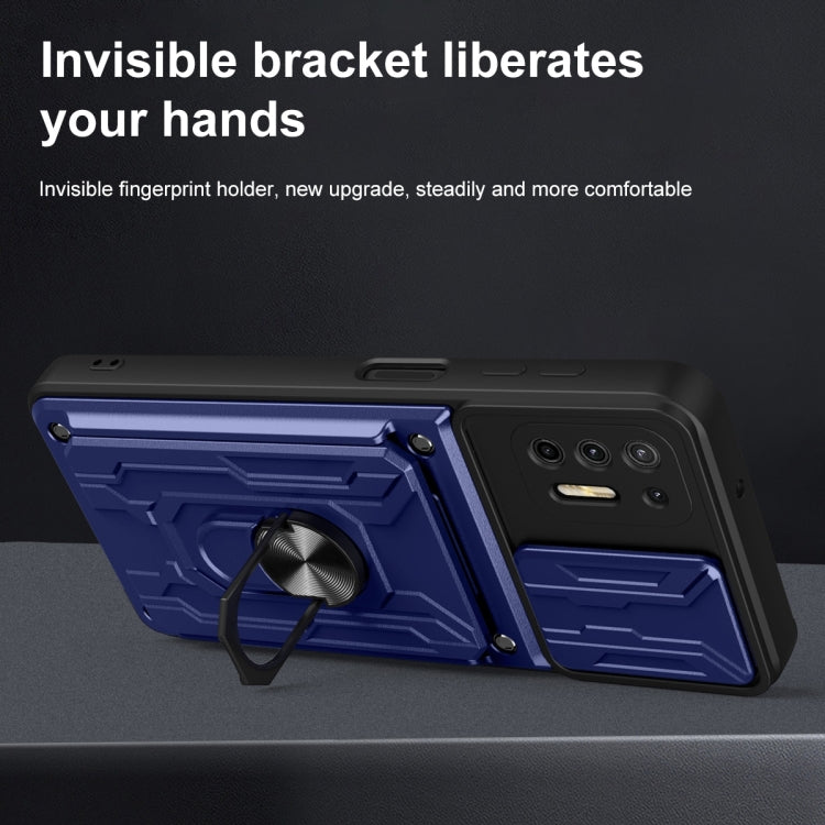 For Motorola Moto G9 Plus Sliding Camshield Card Phone Case