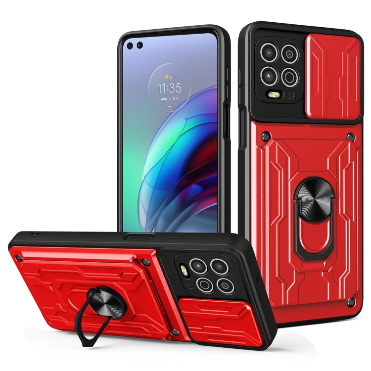 For Motorola Moto G100 Sliding Camshield Card Phone Case