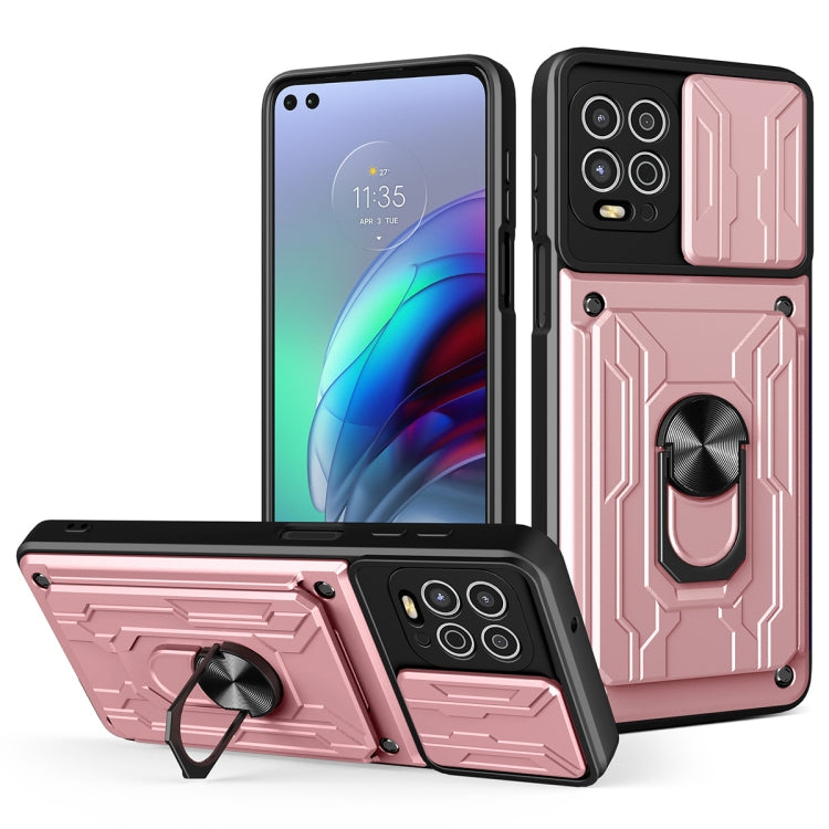 For Motorola Moto G100 Sliding Camshield Card Phone Case