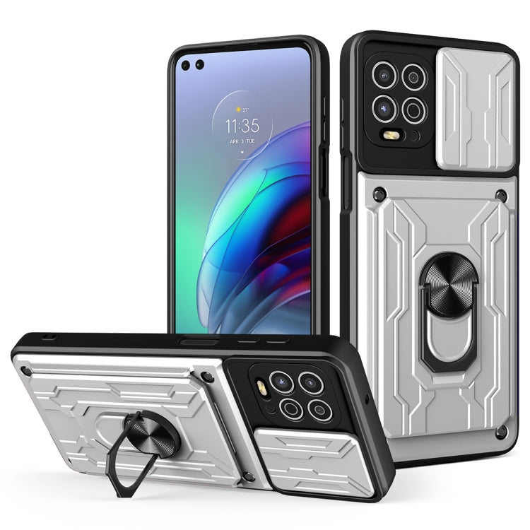 For Motorola Moto G100 Sliding Camshield Card Phone Case