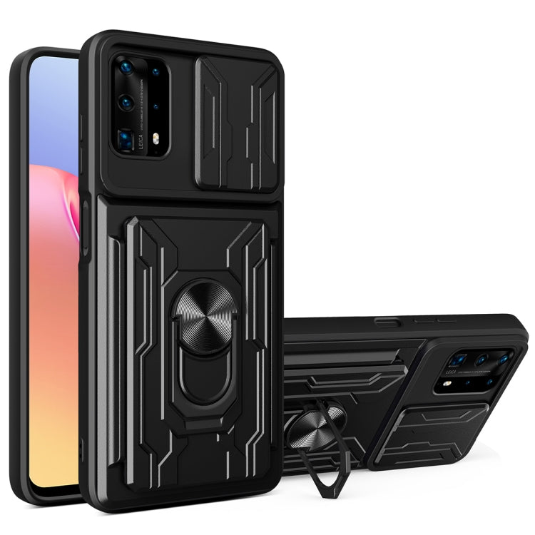 For Huawei Y6a Sliding Camshield Card Phone Case