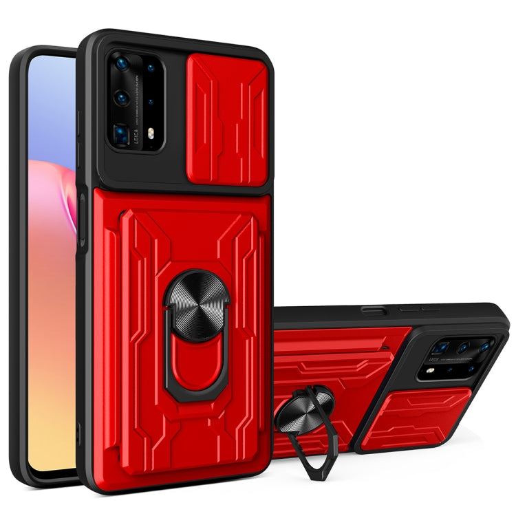 For Huawei Y6a Sliding Camshield Card Phone Case