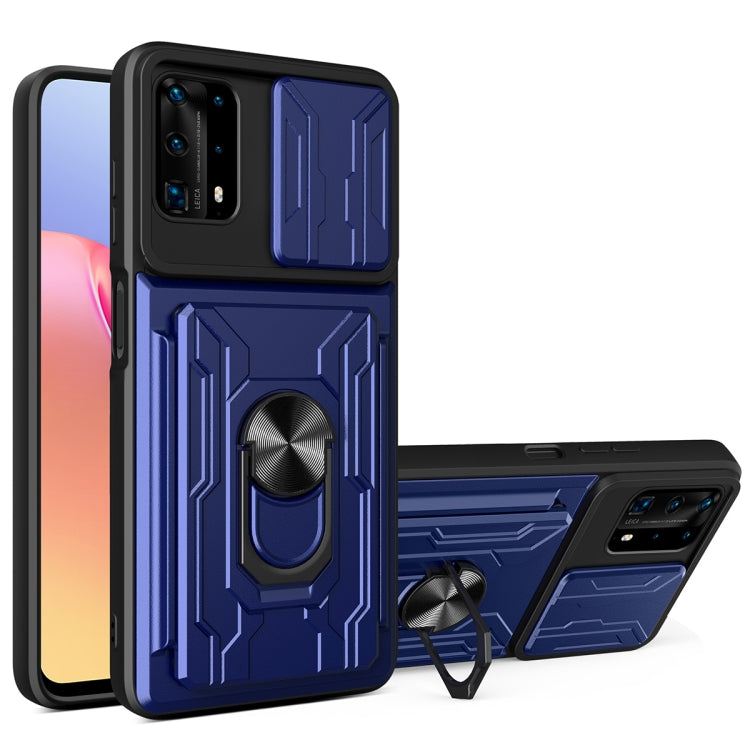 For Huawei Y6a Sliding Camshield Card Phone Case