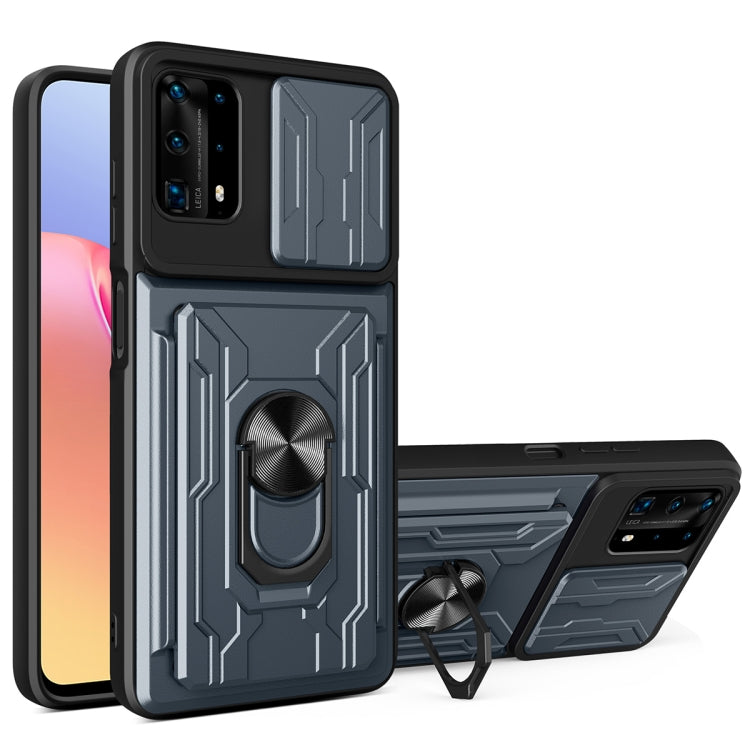 For Huawei Y6a Sliding Camshield Card Phone Case