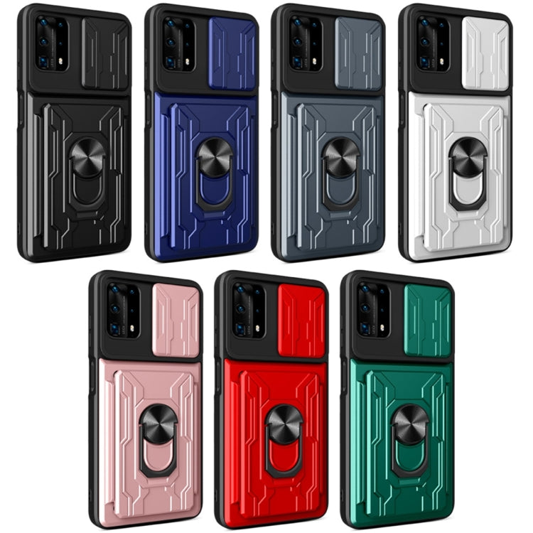 For Huawei Y6a Sliding Camshield Card Phone Case