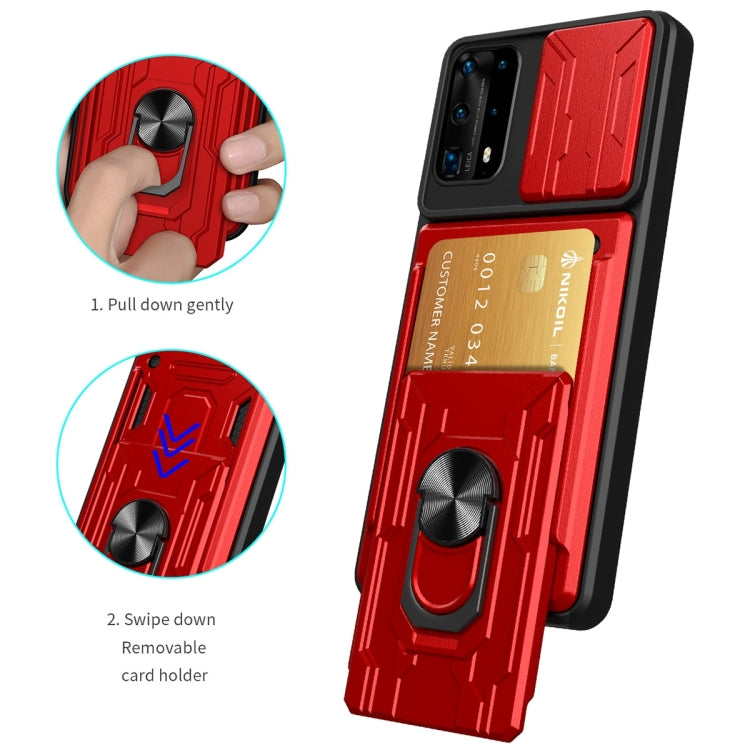 For Huawei Y6a Sliding Camshield Card Phone Case