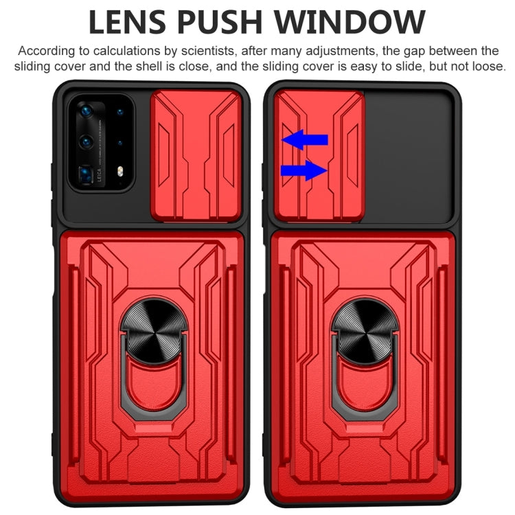 For Huawei Y6a Sliding Camshield Card Phone Case