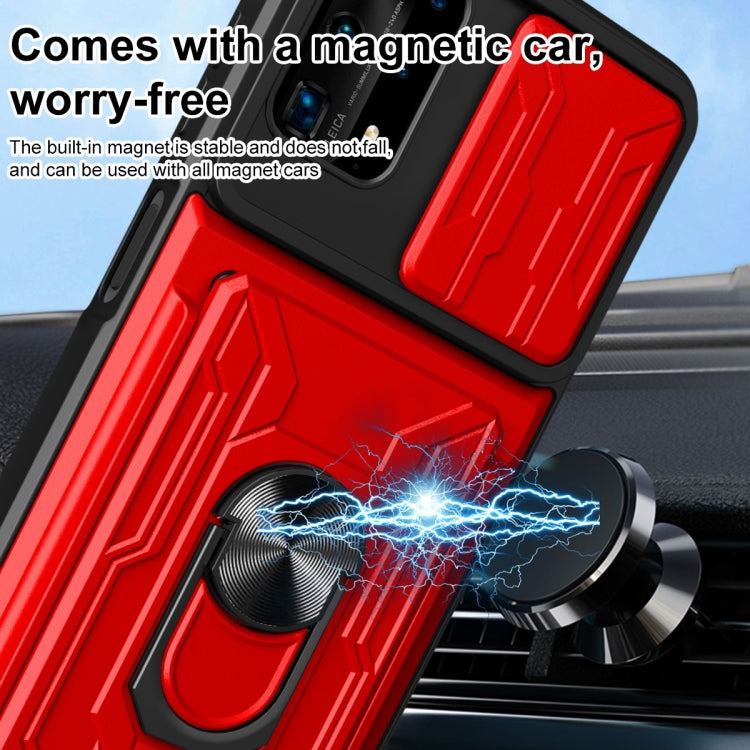 For Huawei Y6a Sliding Camshield Card Phone Case