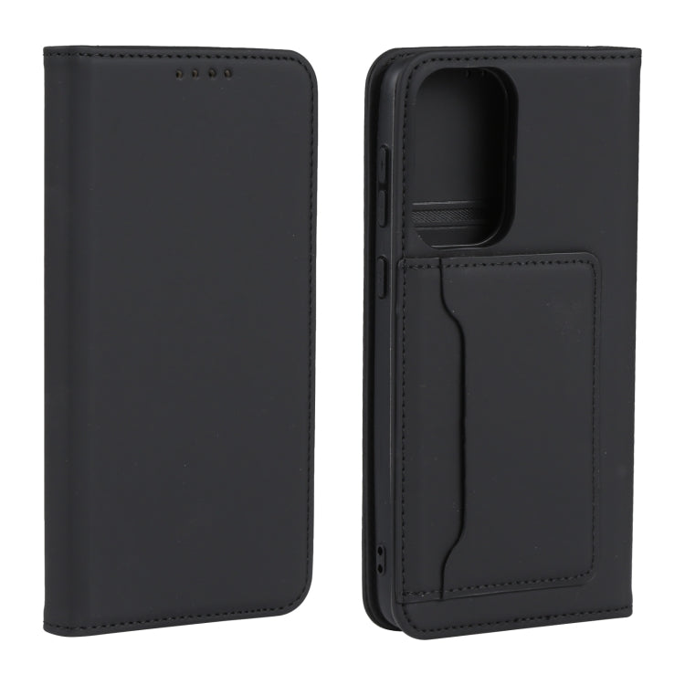 For Samsung Galaxy A33 5G Strong Magnetism Liquid Feel Leather Phone Case