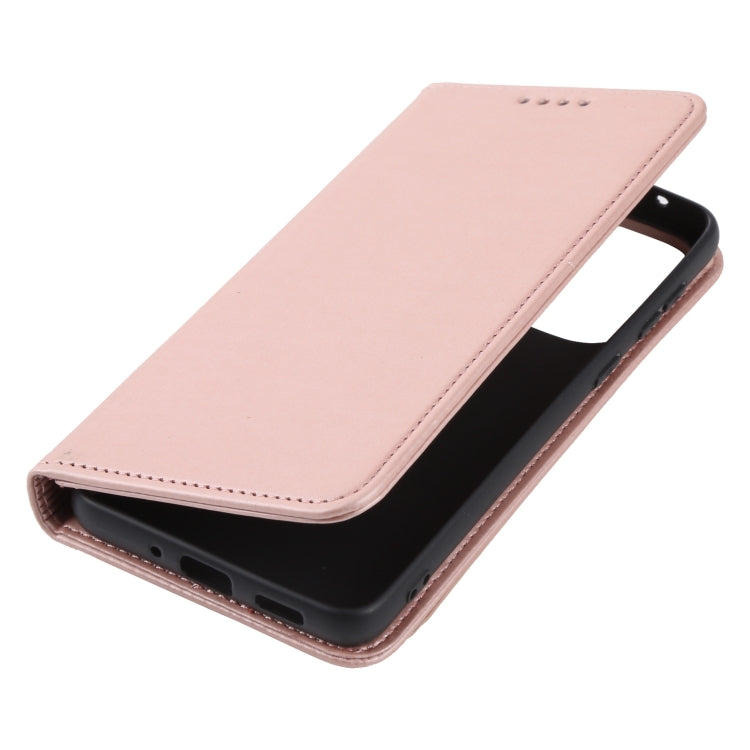 For Samsung Galaxy A33 5G Strong Magnetism Liquid Feel Leather Phone Case