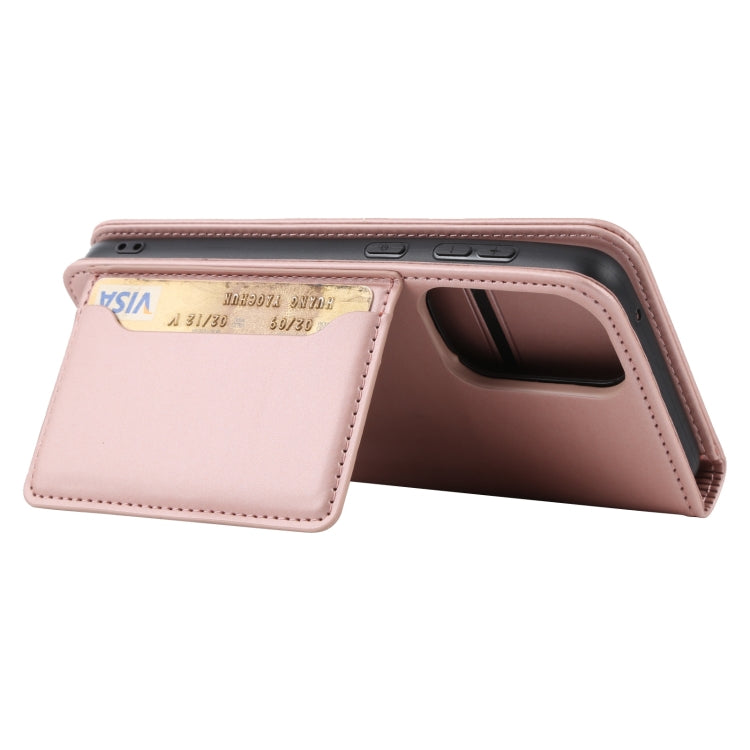 For Samsung Galaxy A33 5G Strong Magnetism Liquid Feel Leather Phone Case