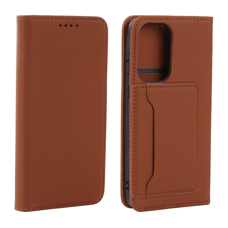 For Samsung Galaxy A33 5G Strong Magnetism Liquid Feel Leather Phone Case