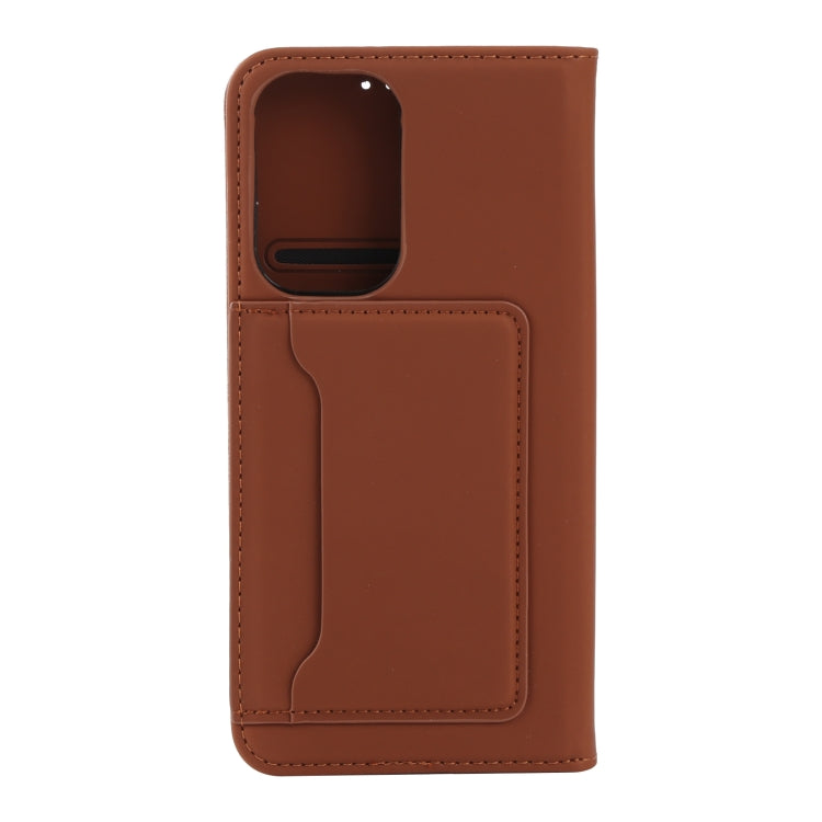 For Samsung Galaxy A33 5G Strong Magnetism Liquid Feel Leather Phone Case