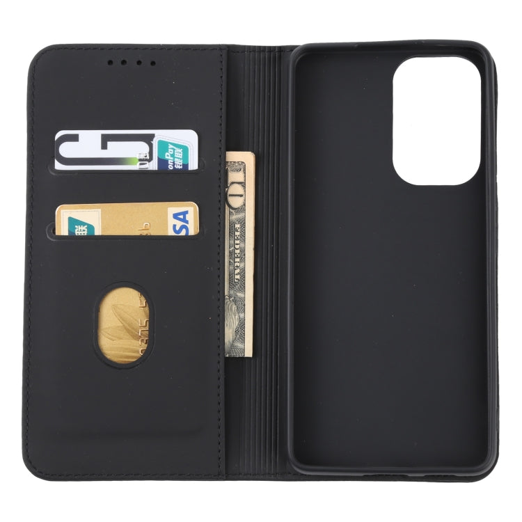 For Samsung Galaxy A53 5G Strong Magnetism Liquid Feel Leather Phone Case