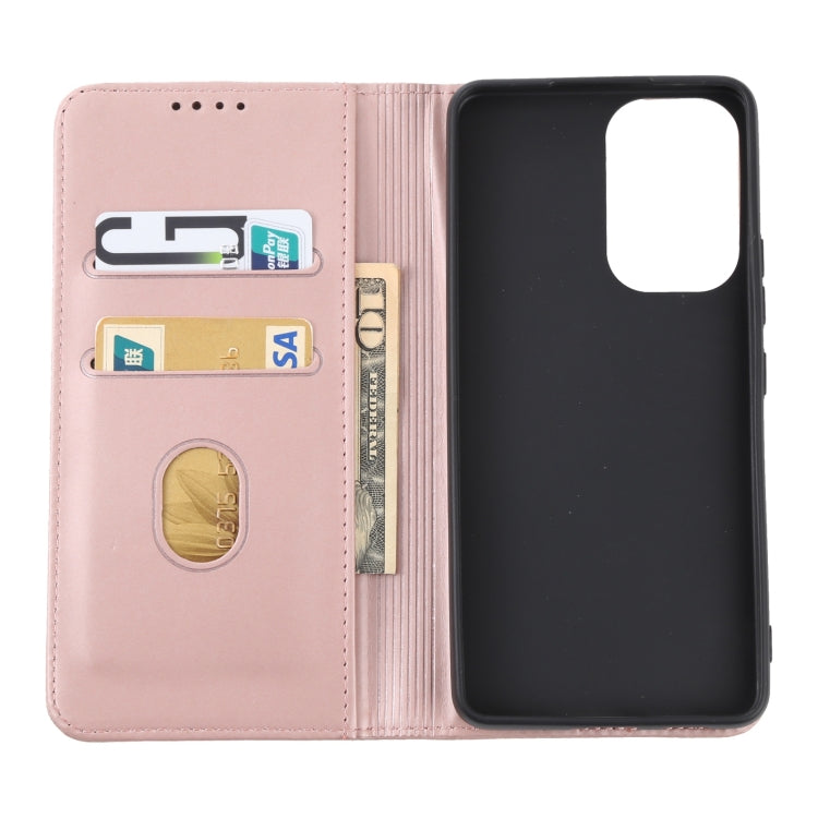 For Samsung Galaxy A53 5G Strong Magnetism Liquid Feel Leather Phone Case
