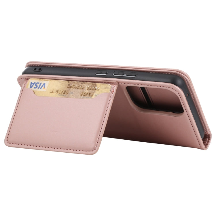 For Samsung Galaxy A53 5G Strong Magnetism Liquid Feel Leather Phone Case