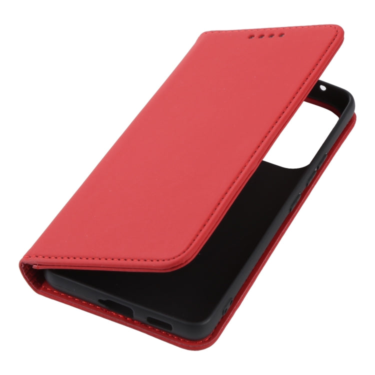 For Samsung Galaxy A53 5G Strong Magnetism Liquid Feel Leather Phone Case