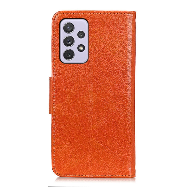 For Samsung Galaxy A73 5G Nappa Texture Horizontal Flip Leather Phone Case