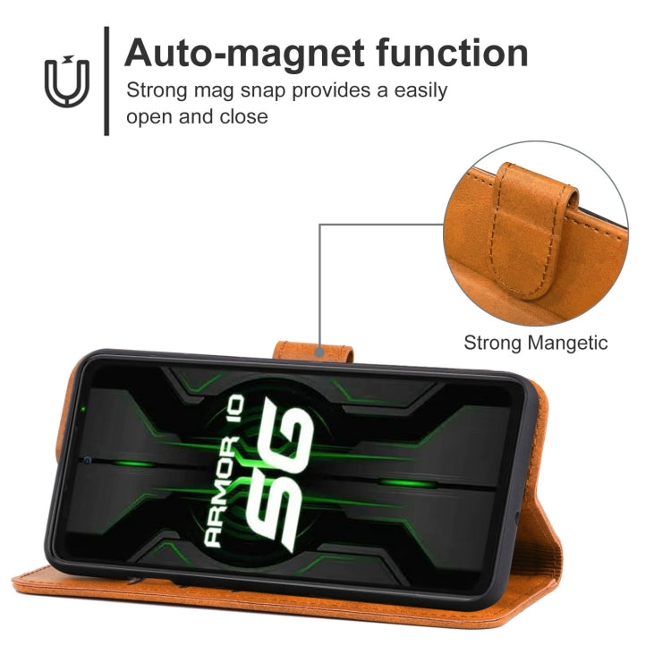 Leather Phone Case For Ulefone Armor X10