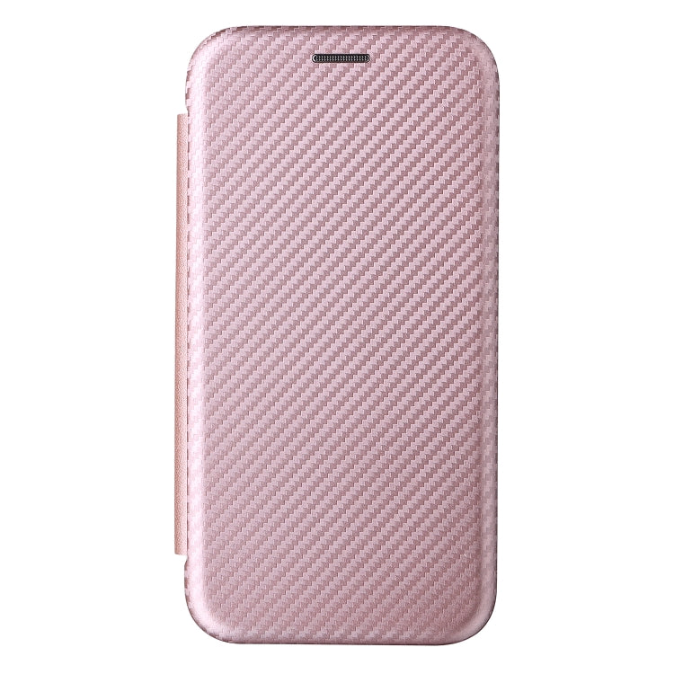 For TCL 205 Carbon Fiber Texture Horizontal Flip Leather Phone Case