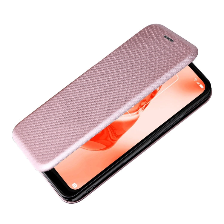 For TCL 205 Carbon Fiber Texture Horizontal Flip Leather Phone Case