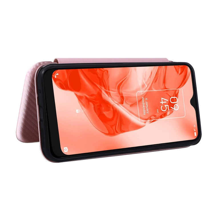 For TCL 205 Carbon Fiber Texture Horizontal Flip Leather Phone Case