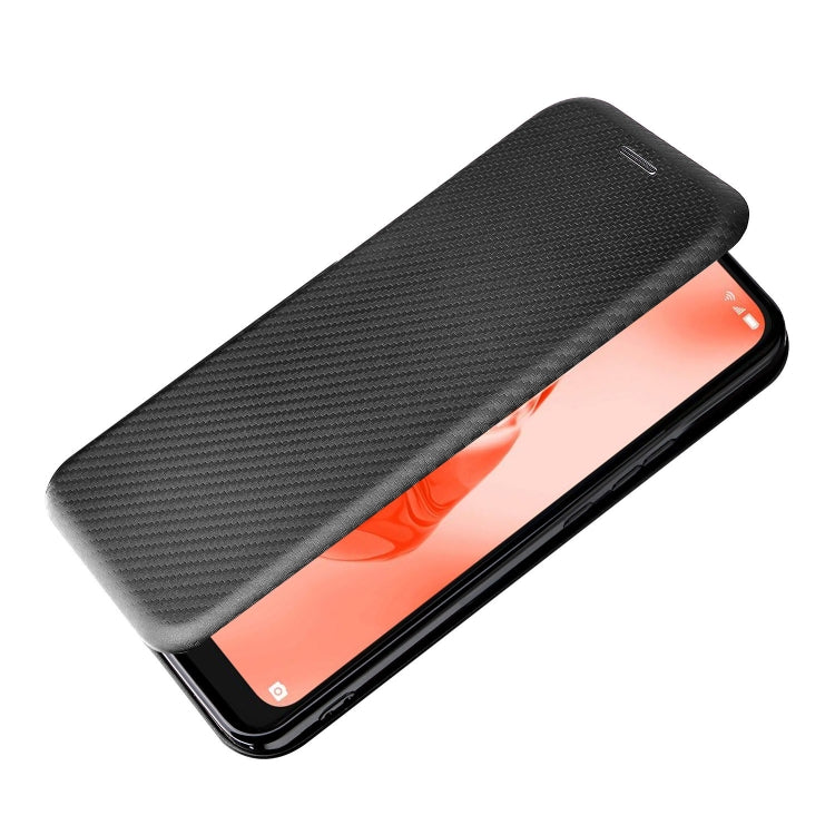 For TCL 205 Carbon Fiber Texture Horizontal Flip Leather Phone Case
