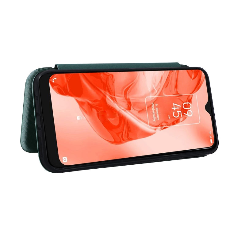 For TCL 205 Carbon Fiber Texture Horizontal Flip Leather Phone Case